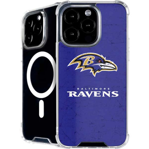 NFL Baltimore Ravens Distressed iPhone 16 Pro MagSafe Case